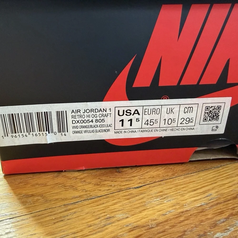 Air Jordan 1 Retro High OG SKYLINE Size 11.5 - dx0054 805 (7-106) 2023